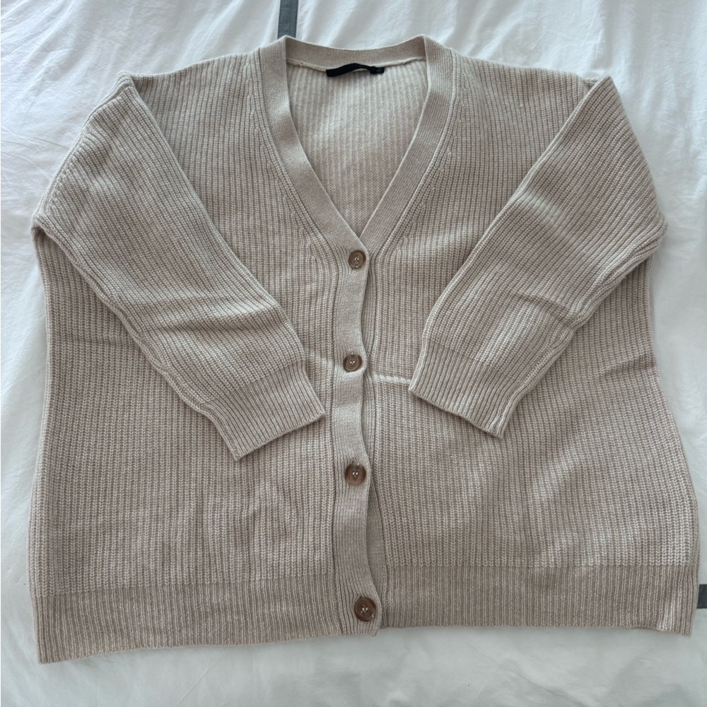 Jenni Kayne Cocoon Cashmere Cardigan- Oatmeal M